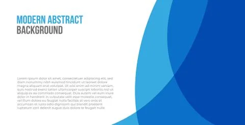 Abstract blue and white background vector . modern and clean background style Stock Illustration