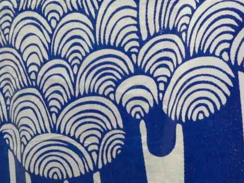 Abstract blue and white background with wave pattern Stock Photos