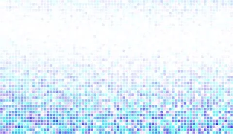 Abstract blue and white bottom mosaic with white copy space. Stock Illustration