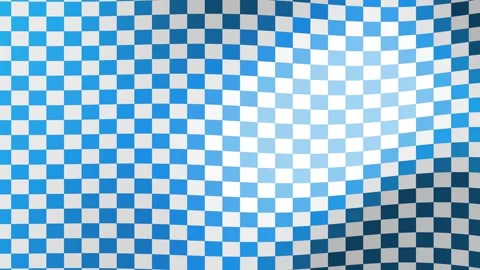 Abstract blue and white checkered waving pattern background Stock Footage 346150216