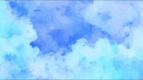 Abstract blue and white cloud movement with dynamic atmospheric flow Stock Footage 314165856