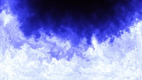 Abstract blue and white cloud texture with icy watercolor patterns Stock Footage 336338911