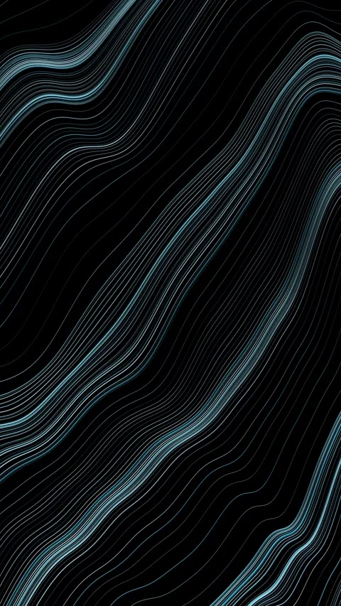 Abstract blue and white colored curvy and wavy lines pattern vertical backgr Stock Footage 345062969