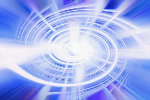 Abstract blue and white digital background featuring dynamic swirl motion Stock Illustration