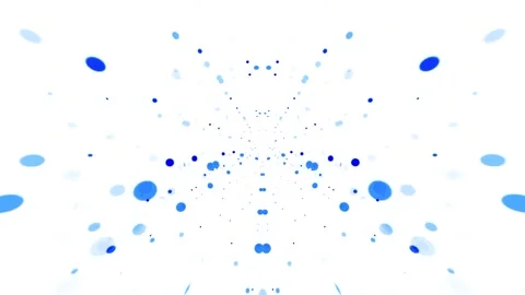 Abstract Blue and White Dots Pattern Stock Footage 289136769
