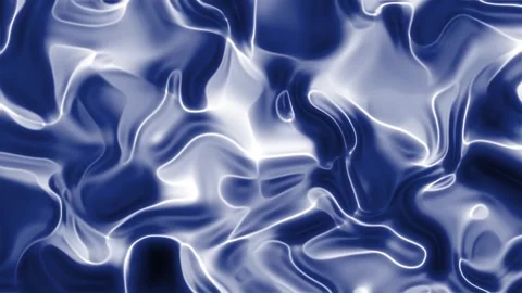 Abstract blue and white flowing liquidlight patterns suitable for backgrounds Video stock 316831796