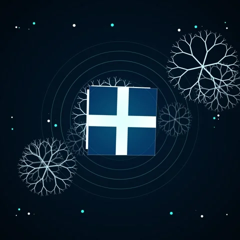 Abstract blue and white geometric network connecting dots on dark background Stock Footage 344777153
