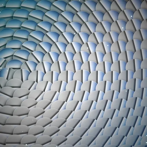 Abstract blue and white honeycomb pattern background texture seamless design Stock Footage 345690442