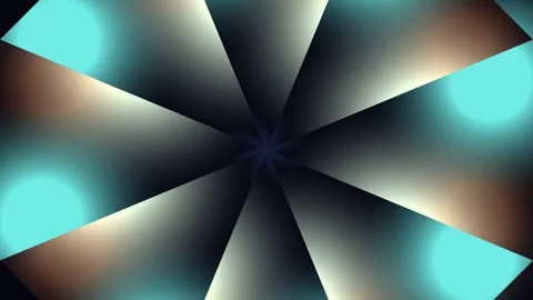 Abstract Blue and White Light Rays Rotating on Dark Background, Futuristic .. Stock Footage 332492911