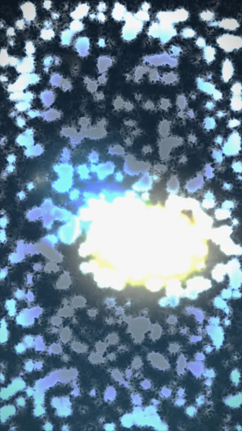 Abstract blue and white pattern with organic shapes. 2d animation 库存影片 342579361