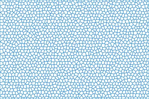 Abstract blue and white patterned background with intricate cell-like shapes 스톡 일러스트