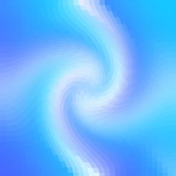 Abstract Blue and White Pixelated Spiral Background Ilustración de archivo