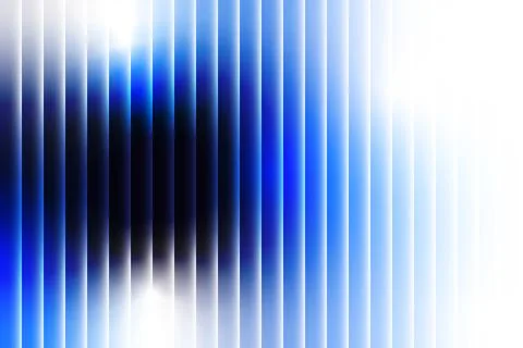 Abstract blue and white vertical gradient stripes with soft glow background Illustrazione stock