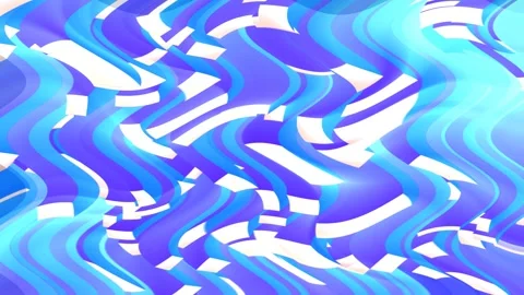 Abstract Blue and White Waves Video stock 289129460