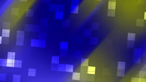 Abstract blue and yellow background with squares, great for presentations Stock Footage 301415183