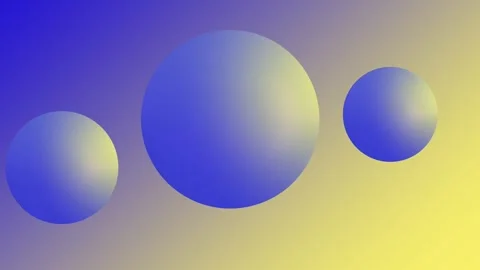 Abstract blue and yellow gradient background with a circular lens distortion Stock Footage 319663905