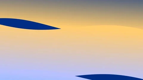 Abstract Blue and Yellow Gradient with Dark Blue Shapes. Stock Footage 326221130