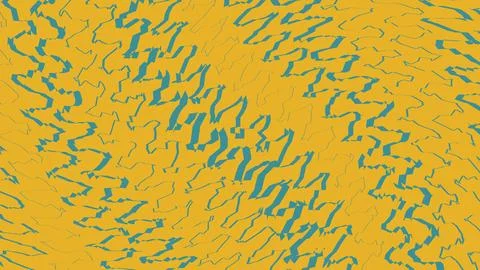 Abstract blue and yellow pixel art texture Illustrazione stock