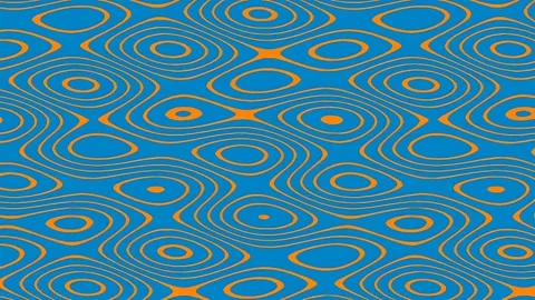 Abstract blue and yellow wavy pattern background for graphic design elements Stock Footage 341058028