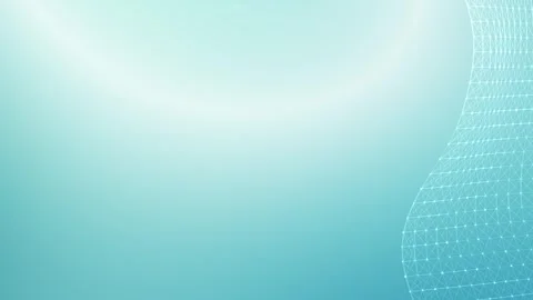 Abstract blue animated background, dots particles network backdrop Stock Footage 305863259