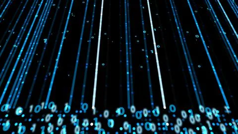 Abstract blue aqua visualization dolly view scale wpie glow dot in laser te.. 写真素材