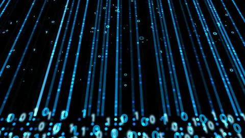 Abstract blue aqua visualization dolly view scale wpie glow dot in laser te.. Stock Photos