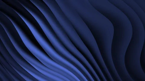 Abstract blue architecture background. 3d Rendering waves pattern with blinds 動画素材 273820635