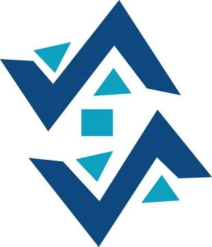 Abstract Blue  Arrow Logo Vector. Stock Illustration