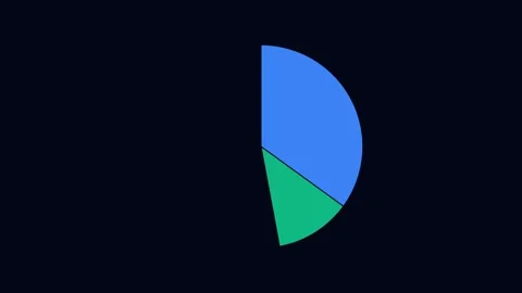 Abstract blue arrow pointer on black background for play button or directio.. Stock Footage 343633600
