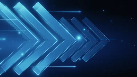 Abstract Blue Arrows Digital Motion Background Loop Stock Footage 322985561