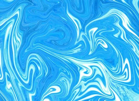 Abstract Blue Art Stock Illustration