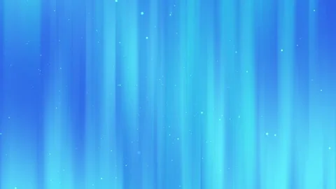 Abstract Blue Aurora Borealis Light Rays with Sparkling Particles Motion Video stock 337802594