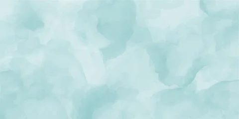 Abstract blue azure green marble fluid painted background. Alcohol ink or Stock Illustration