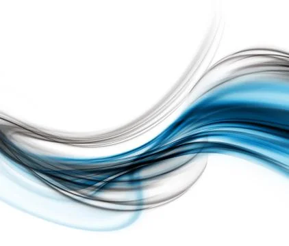 Abstract Blue Background. Abstraction Modern Waved Stock Illustration