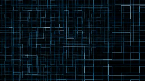 Abstract blue background, animated checkered line Stock Footage 43803793