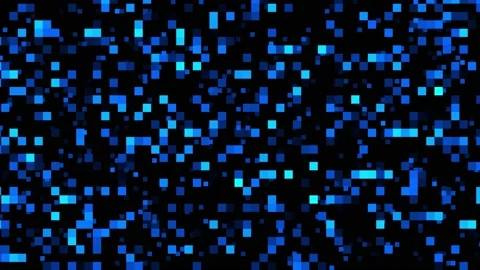 Abstract blue background animation,geometric square shapes,glowing  lights Stock Footage 169482670