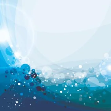 Abstract blue background, aqua template Stock Illustration