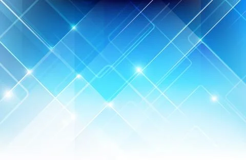 Abstract blue background with basic geometry shape low poly style and ligting Stockillustratie