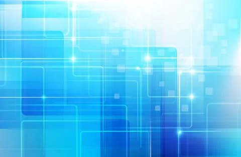 Abstract blue background with basic geometry shape low poly style and ligting Stock Illustration