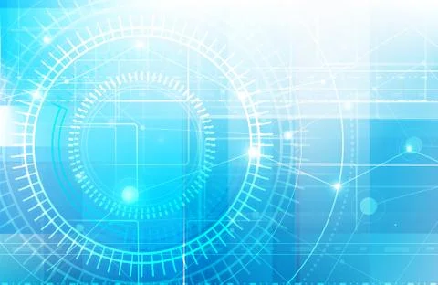 Abstract blue background with basic geometry shape low poly style and ligting Stock Illustration