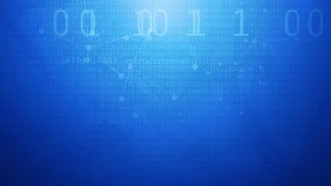 Abstract blue background with binary code, science, programming, internet, Stock Footage 244847339