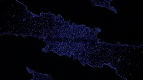 Abstract blue background on black Video stock 124791976