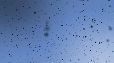 Abstract blue background with black particles Video stock 66862065