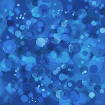 Abstract blue background with bokeh circles Stock Illustration