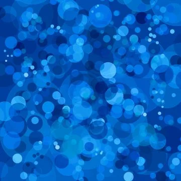 Abstract blue background with bokeh circles Stock Illustration