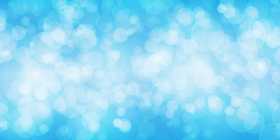 Abstract blue background with bokeh. Vector illustration Stock Illustration