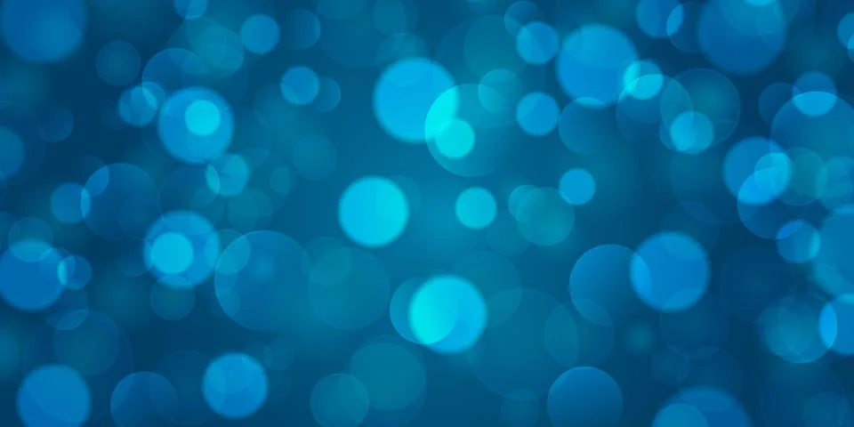 Abstract blue background with bokeh. Vector illustration Stock Illustration