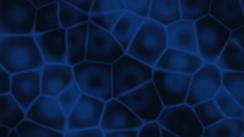Abstract blue background with cellular pattern and shapes Stock Footage 340208531