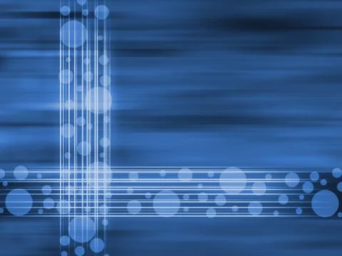 Abstract blue background circles Illustrazione stock