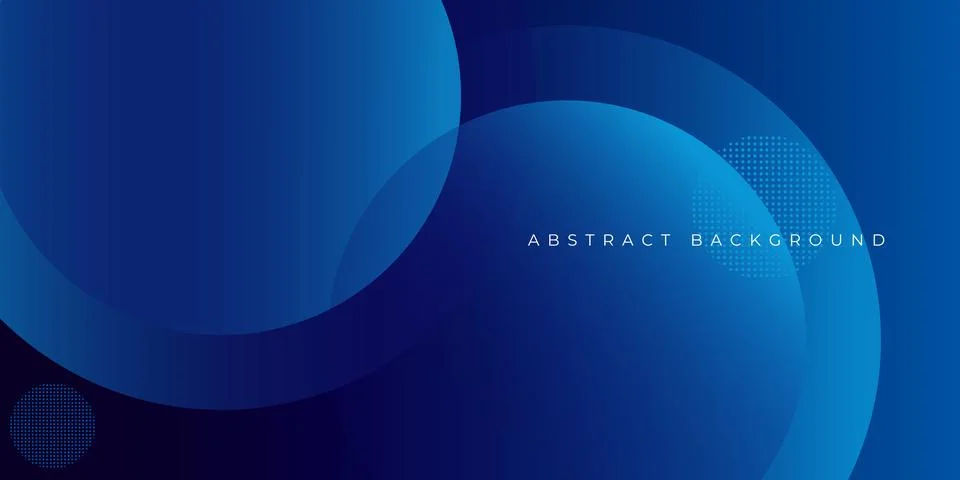 Abstract blue background with circles Vector illustration Illustrazione stock